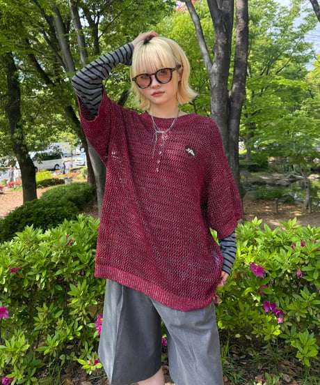 Sparkle SS Mesh Knit