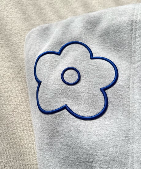 3D Embroidery Flower Zip Hoodie
