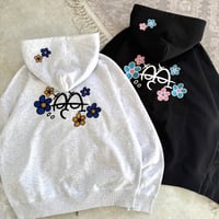 Flower Bubble Zip Hoodie