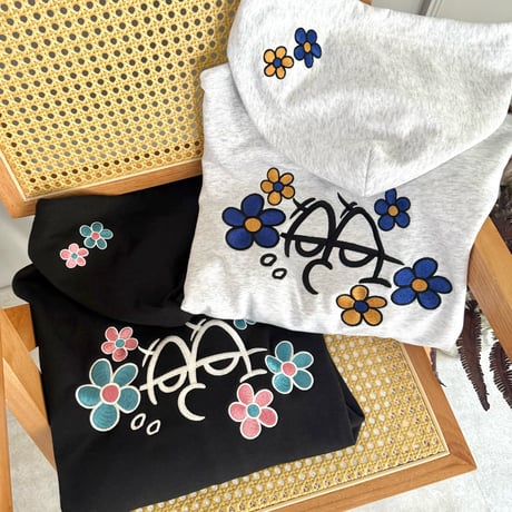 Flower Bubble Zip Hoodie