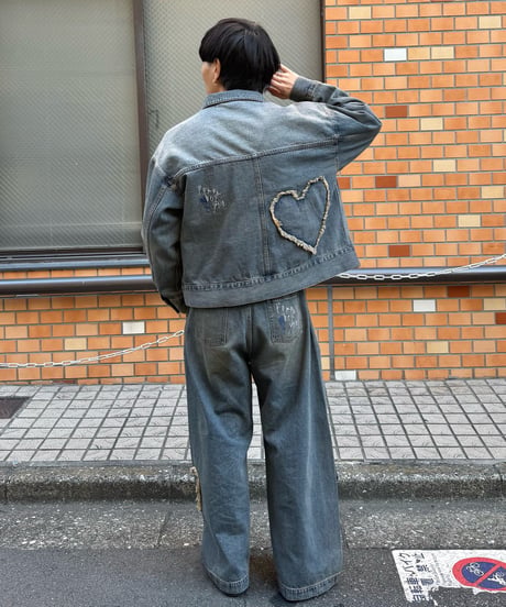 Heart Patch SU Denim Jacket