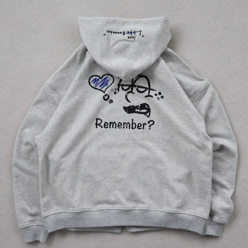 antimid PIGMENT LOGO ZIP HOODIE グレー ANTIMID PIGMENT LOGO ZIP HOODIE グレー