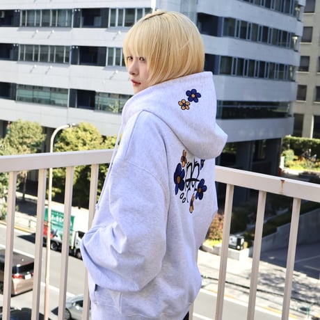 Flower Bubble Zip Hoodie