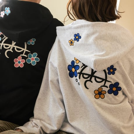 Flower Bubble Zip Hoodie