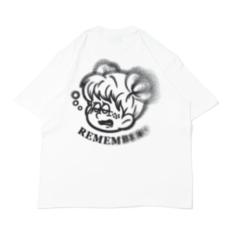 予約【White】Spray Logo T-shirts