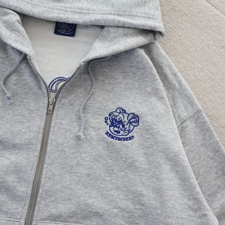 Remember Logo Zip Hoodie