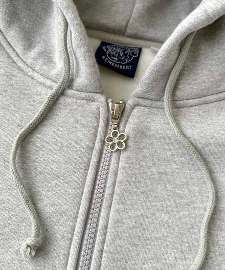 Remember with Flower Zip Hoodie