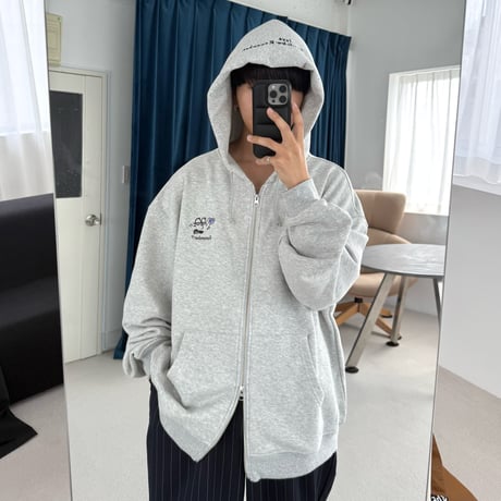 Pigment Bubble Logo Zip Hoodie