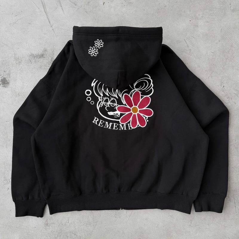 Remember with Flower Zip Hoodie | Remember. Remember with Flower Zip Hoodie | Remember.