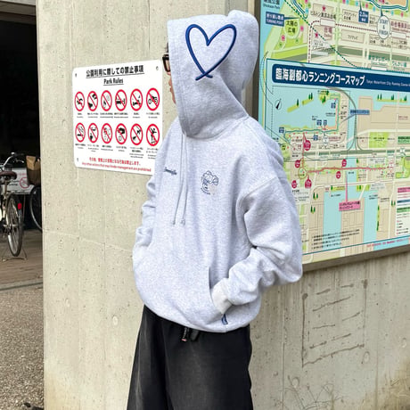 3D♡Rhinestone Hoodie