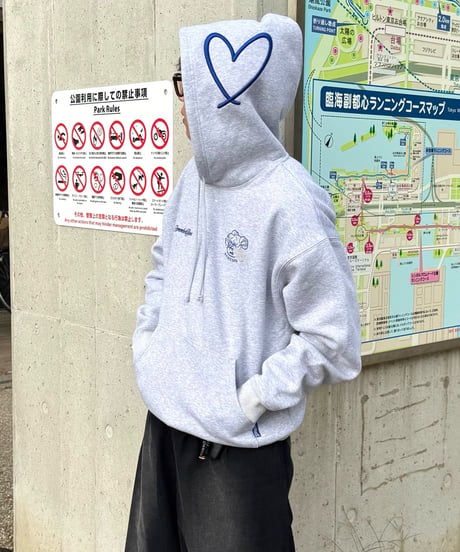 3D♡Rhinestone Hoodie