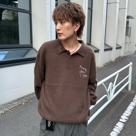 Sketch Heart Knit Polo