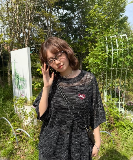 Sparkle SS Mesh Knit