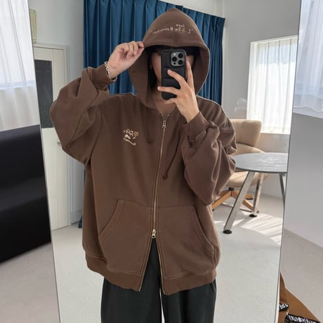 Pigment Bubble Logo Zip Hoodie