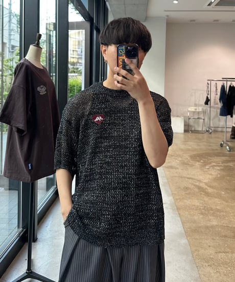 Sparkle SS Mesh Knit