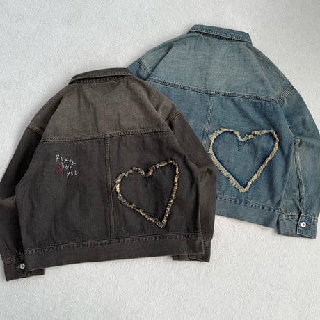 Heart Patch SU Denim Jacket