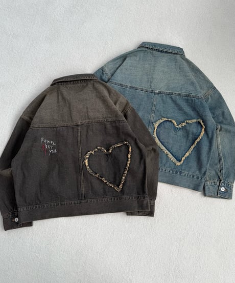 Heart Patch SU Denim Jacket