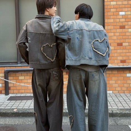 Heart Patch SU Denim Jacket