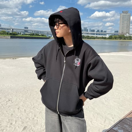Remember with Heart Zip Hoodie