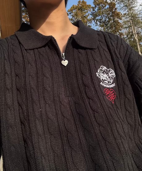 ♡charm SS Cable Knit