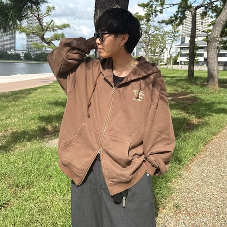Pigment Bubble Logo Zip Hoodie