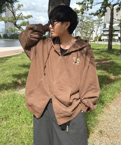Pigment Bubble Logo Zip Hoodie