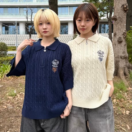 ♡charm SS Cable Knit