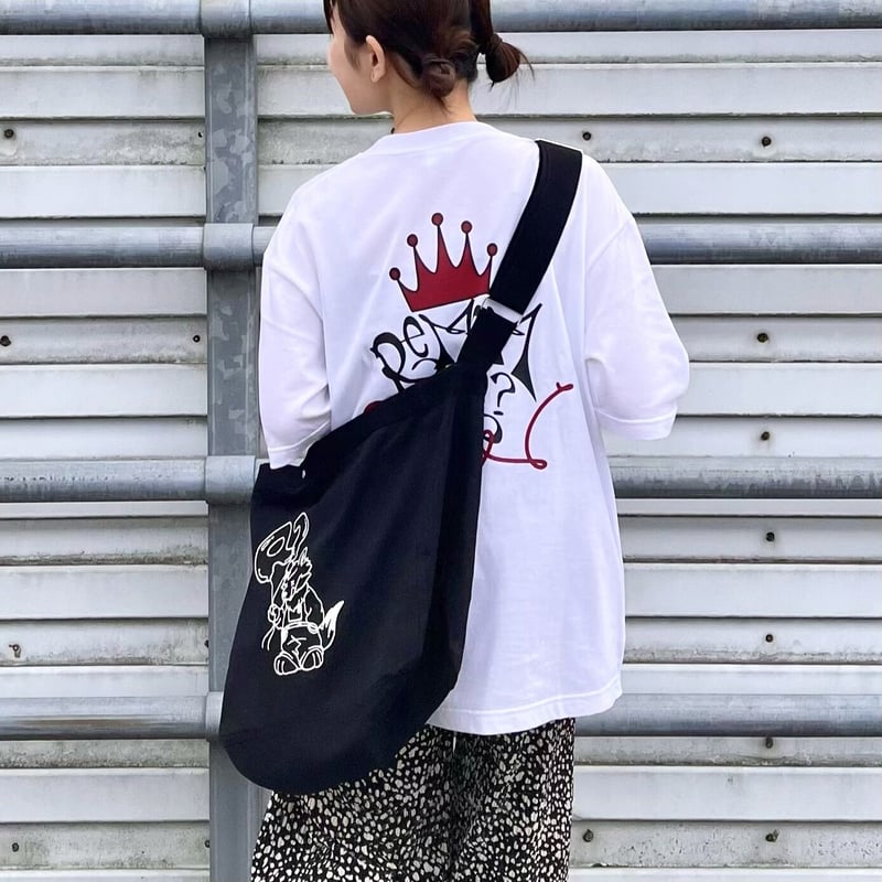 REMEMBER ショルダーバッグ グレー Remember. ショルダーバッグ Newspaper Big Shoulder Bag