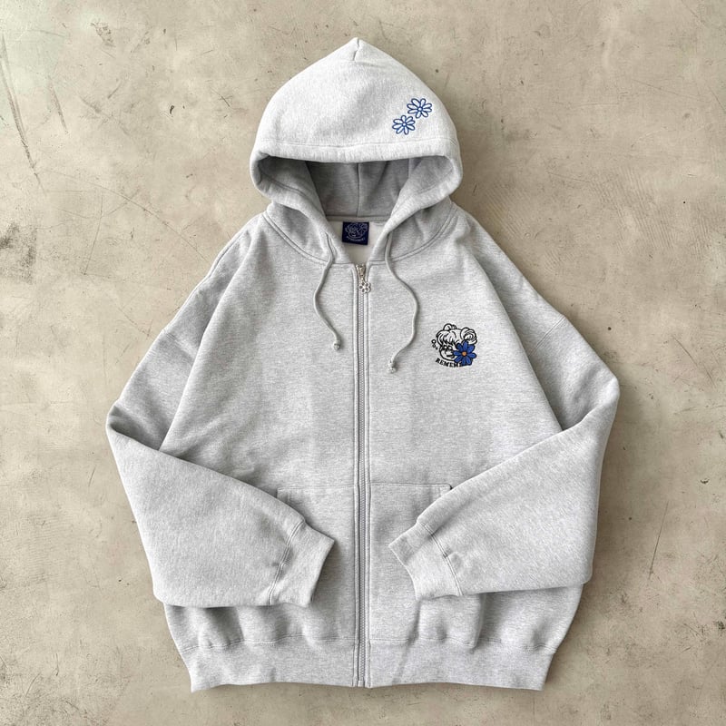 Remember with Flower Zip Hoodie | Remember.