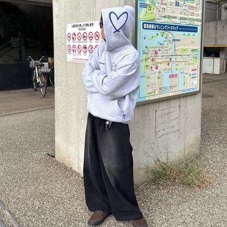 3D♡Rhinestone Hoodie