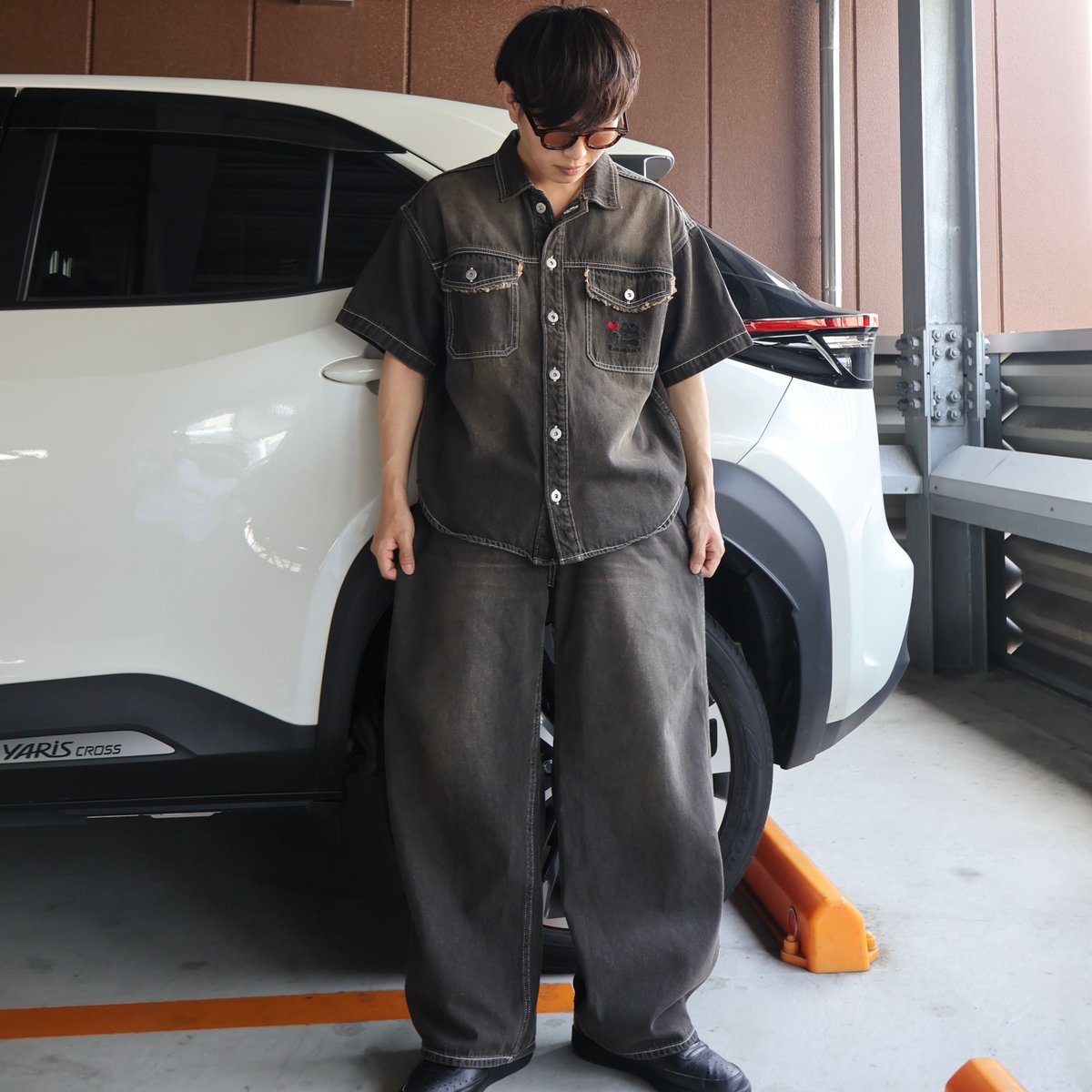 VINTAGE LIKE DENIM LOOSE PANTS | Remember.