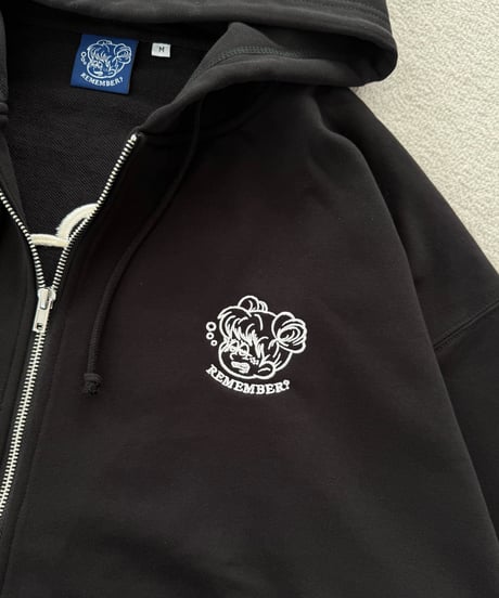 Remember Logo Zip Hoodie