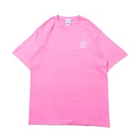 【Pink】Basic Embroidery T-shirts