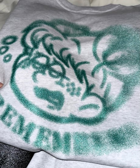 Glitter Spray Logo Sweat