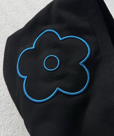 3D Embroidery Flower Zip Hoodie
