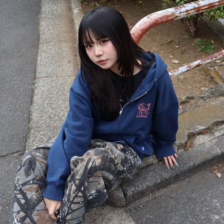 China style R-chan Zip Hoodie