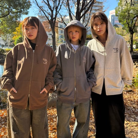 Pigment Bubble Logo Zip Hoodie