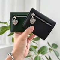 Logo Charm Leather wallet