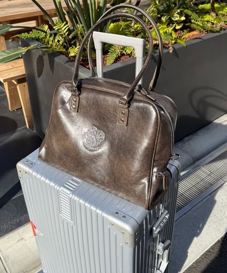 Synthetic Leather Boston Bag