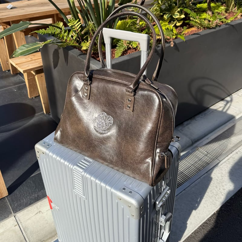 Synthetic Leather Boston Bag | Remember.