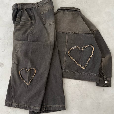 Heart Patch SU Denim Jacket