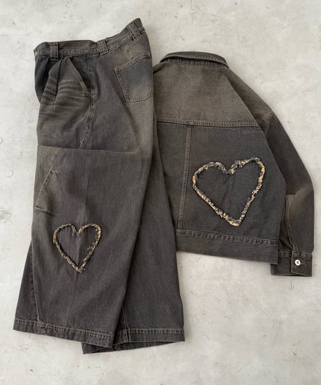 Heart Patch SU Denim Jacket