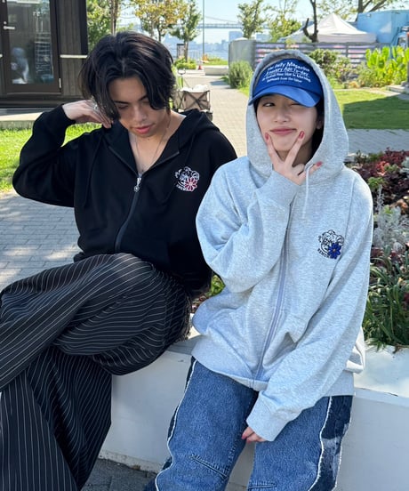Remember with Flower Zip Hoodie