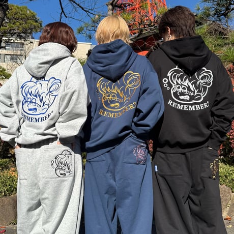 Remember Logo Zip Hoodie