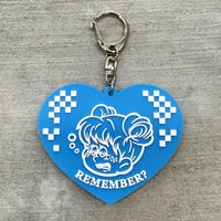 Plaid Heart Keyring