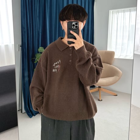 Sketch Heart Knit Polo