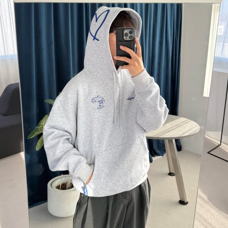 3D♡Rhinestone Hoodie
