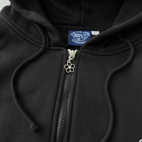 Remember with Flower Zip Hoodie