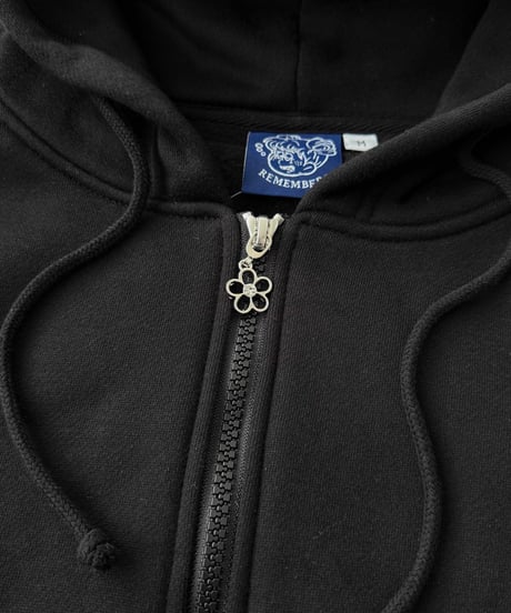 Remember with Flower Zip Hoodie