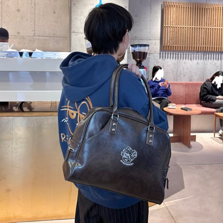 Synthetic Leather Boston Bag